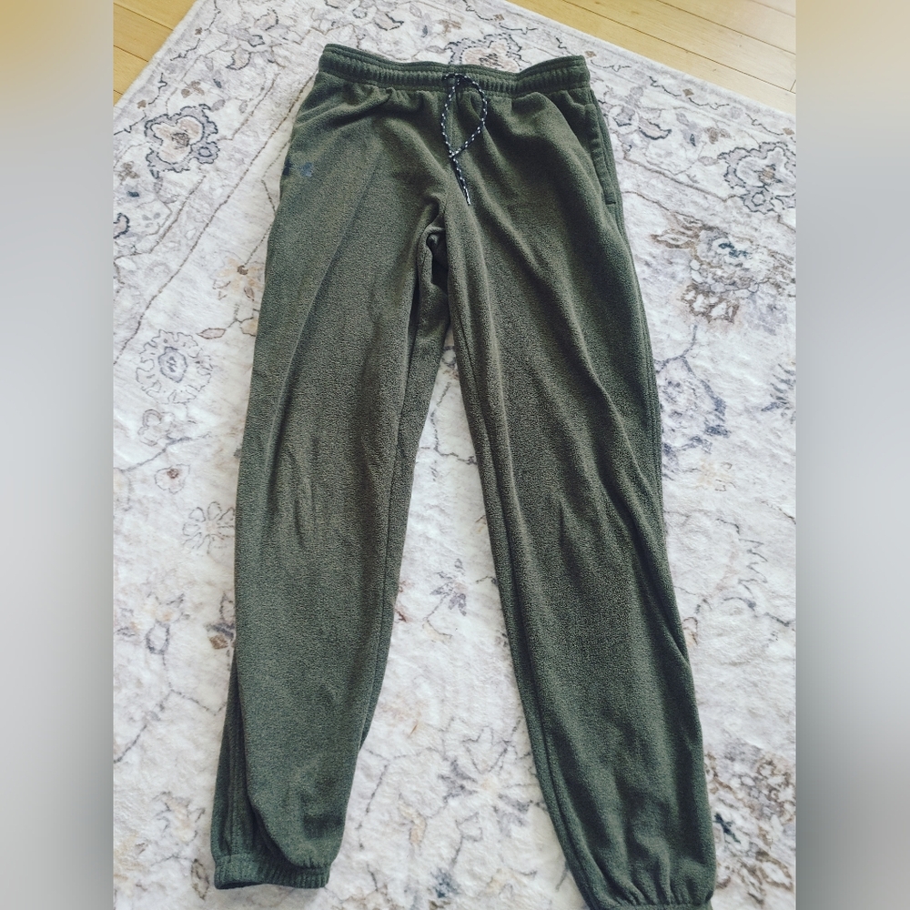 Boy Under Armour Forest Green Fleece Pants